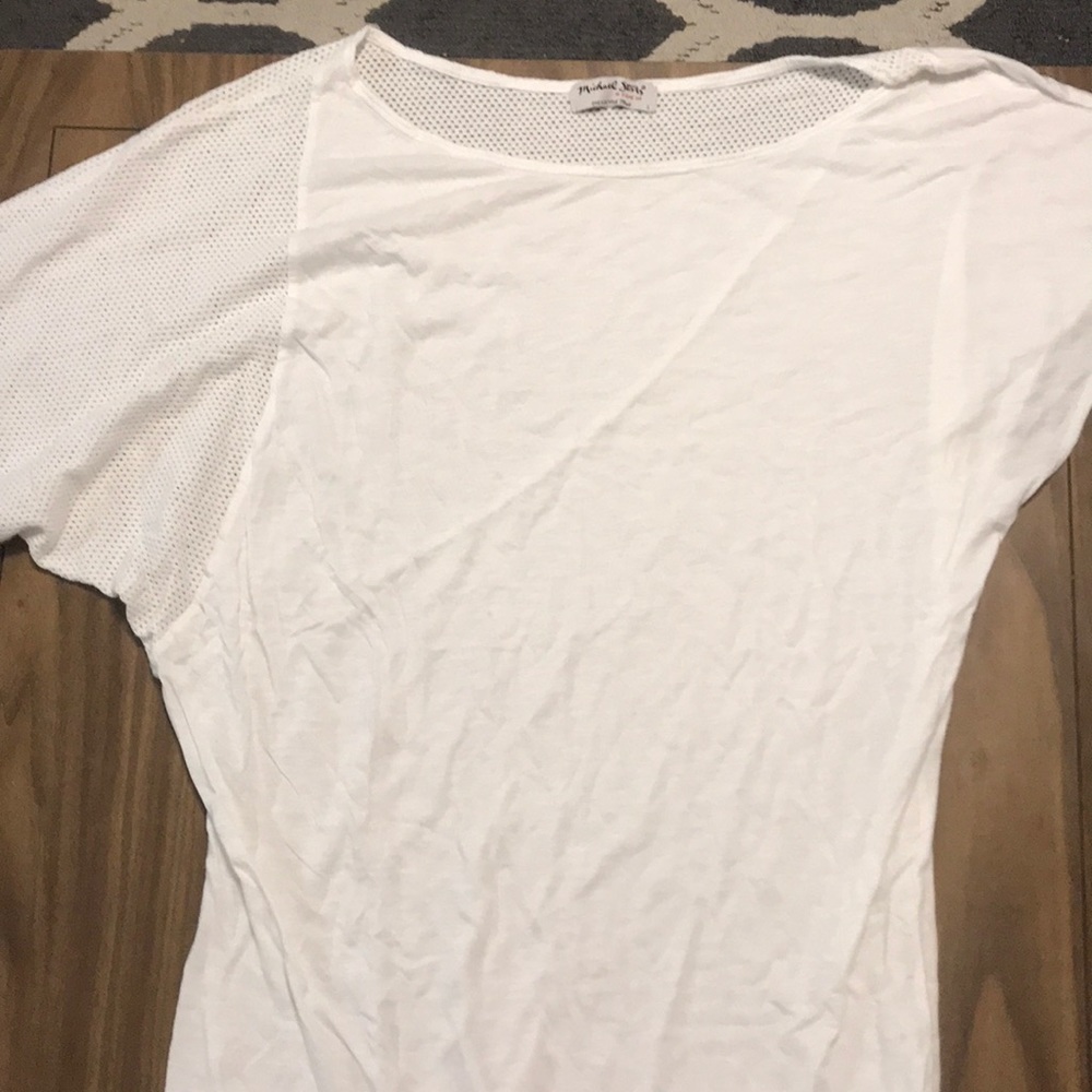 Michael Stars asymmetrical white shirt